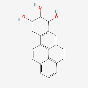 molecular formula C20H16O3 B12815281 Benzo(a)pyrene-7,8,9-triol, 7,8,9,10-tetrahydro- CAS No. 71697-30-8