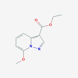 molecular formula C11H12N2O3 B12815295 Ethyl 7-methoxypyrazolo[1,5-a]pyridine-3-carboxylate 