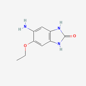 molecular formula C9H11N3O2 B12815298 5-Amino-6-ethoxy-1H-benzo[d]imidazol-2(3H)-one 