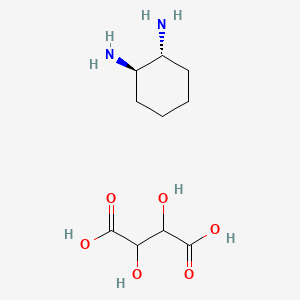 molecular formula C10H20N2O6 B12815344 (r,r)-1,2-Diaminocyclohexane l-tartrate 