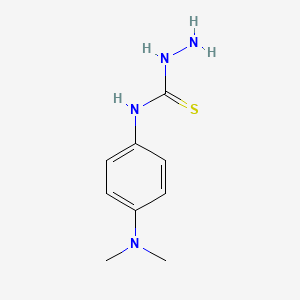 molecular formula C9H14N4S B1281535 3-Amino-1-[4-(dimethylamino)phenyl]thiourea CAS No. 76609-49-9