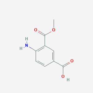 molecular formula C9H9NO4 B1281539 4-Amino-3-(methoxycarbonyl)benzoic acid CAS No. 41684-07-5
