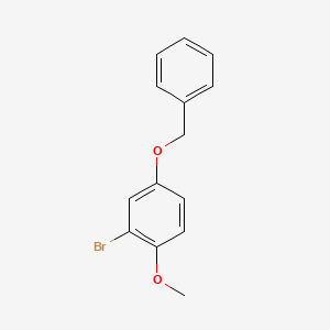 molecular formula C14H13BrO2 B1281541 4-(苄氧基)-2-溴苯甲醚 CAS No. 79352-65-1