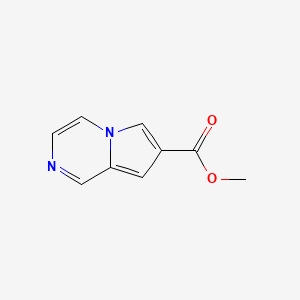 molecular formula C9H8N2O2 B12815410 Methyl pyrrolo[1,2-a]pyrazine-7-carboxylate 