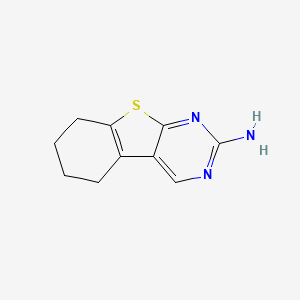 molecular formula C10H11N3S B12815466 5,6,7,8-Tetrahydrobenzo[4,5]thieno[2,3-d]pyrimidin-2-amine 