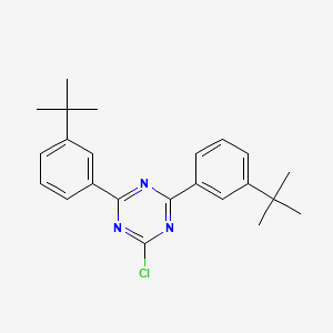 molecular formula C23H26ClN3 B12815489 2,4-Bis(3-tert-butylphenyl)-6-chloro-1,3,5-triazine 