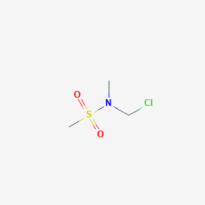 molecular formula C3H8ClNO2S B1281554 N-(氯甲基)-N-甲基甲磺酰胺 CAS No. 82670-28-8