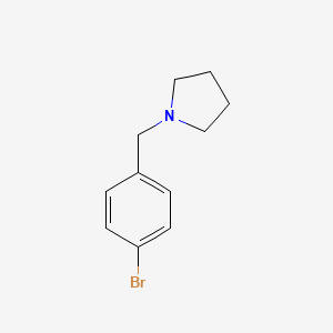 molecular formula C11H14BrN B1281555 1-(4-Bromobenzyl)pyrrolidine CAS No. 4897-55-6