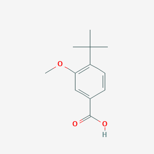 molecular formula C12H16O3 B1281556 4-Tert-butyl-3-methoxybenzoic acid CAS No. 79822-46-1