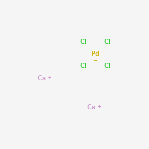 molecular formula Cl4Cs2Pd B12815606 dicesium;tetrachloropalladium(2-) 