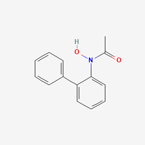 molecular formula C14H13NO2 B12815612 N-(1,1'-Biphenyl)-2-yl-N-hydroxyacetamide CAS No. 30272-56-1