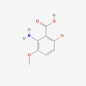 B1281573 2-Amino-6-bromo-3-methoxybenzoic acid CAS No. 67303-48-4