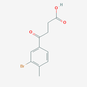 molecular formula C11H11BrO3 B1281577 4-(3-Bromo-4-methylphenyl)-4-oxobutyric acid CAS No. 62903-07-5