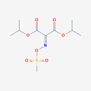 molecular formula C10H17NO7S B12815773 Diisopropyl 2-(((methylsulfonyl)oxy)imino)malonate 