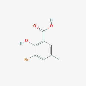 molecular formula C8H7BrO3 B1281584 3-Bromo-2-hydroxy-5-methylbenzoic acid CAS No. 17746-75-7