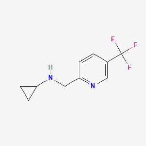 molecular formula C10H11F3N2 B12815848 N-((5-(Trifluoromethyl)pyridin-2-YL)methyl)cyclopropanamine 