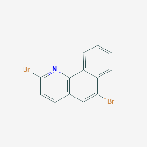 molecular formula C13H7Br2N B12815857 2,6-Dibromobenzo[h]quinoline 