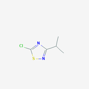 molecular formula C5H7ClN2S B1281599 5-Chloro-3-(propan-2-yl)-1,2,4-thiadiazole CAS No. 51302-12-6