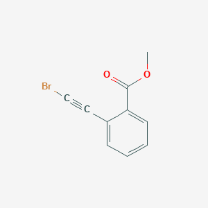 molecular formula C10H7BrO2 B12816064 Benzoicacid,2-(2-bromoethynyl)-,methylester 