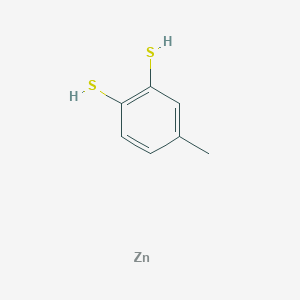 molecular formula C7H8S2Zn B12816076 4-Methylbenzene-1,2-dithiol;ZINC 