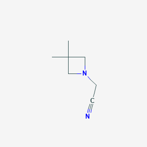 molecular formula C7H12N2 B12816083 2-(3,3-Dimethylazetidin-1-yl)acetonitrile 