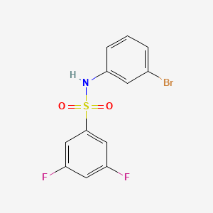 molecular formula C12H8BrF2NO2S B12816124 N-(3-bromophenyl)-3,5-difluorobenzenesulfonamide 