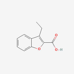 molecular formula C11H10O3 B1281614 3-Ethyl-1-benzofuran-2-carboxylic acid CAS No. 26690-96-0