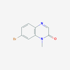 molecular formula C9H7BrN2O B1281615 7-溴-1-甲基-1H-喹喔啉-2-酮 CAS No. 82019-32-7