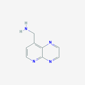 molecular formula C8H8N4 B12816154 Pyrido[2,3-b]pyrazin-8-ylmethanamine 