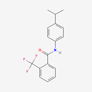 molecular formula C17H16F3NO B12816208 N-(4-Isopropylphenyl)-2-(trifluoromethyl)benzamide 