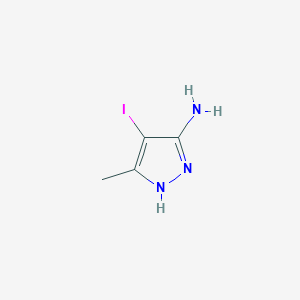 molecular formula C4H6IN3 B1281624 4-Iodo-5-methyl-1H-pyrazol-3-amine CAS No. 81542-52-1