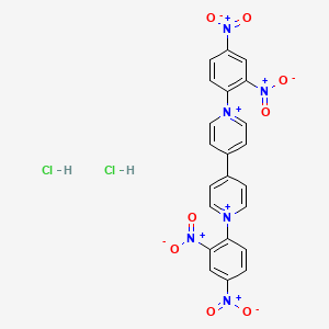 molecular formula C22H16Cl2N6O8+2 B12816282 N,N'-Bis(2,4-dinitrophenyl)-4,4'-bipyridinium dichloride 