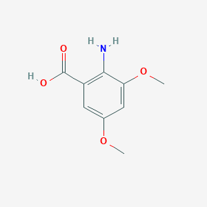 molecular formula C9H11NO4 B1281635 2-Amino-3,5-dimethoxybenzoic acid CAS No. 79263-00-6