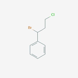 molecular formula C9H10BrCl B1281649 (1-Bromo-3-chloropropyl)benzene CAS No. 21763-00-8
