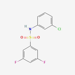 molecular formula C12H8ClF2NO2S B12816498 N-(3-chlorophenyl)-3,5-difluorobenzenesulfonamide 
