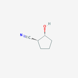 molecular formula C6H9NO B12816500 (1R,2R)-2-Hydroxycyclopentane-1-carbonitrile 