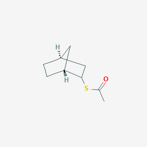 molecular formula C9H14OS B12816529 Rel-S-((1R,4S)-bicyclo[2.2.1]heptan-2-yl) ethanethioate 