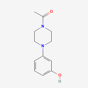 molecular formula C12H16N2O2 B1281653 1-乙酰基-4-(3-羟基苯基)哌嗪 CAS No. 67915-02-0