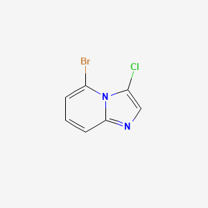 molecular formula C7H4BrClN2 B1281654 5-溴-3-氯咪唑并[1,2-A]吡啶 CAS No. 69214-13-7