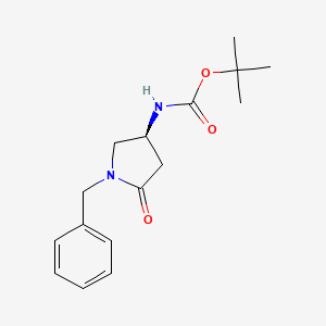 molecular formula C16H22N2O3 B12816588 tert-Butyl (S)-(1-benzyl-5-oxopyrrolidin-3-yl)carbamate 