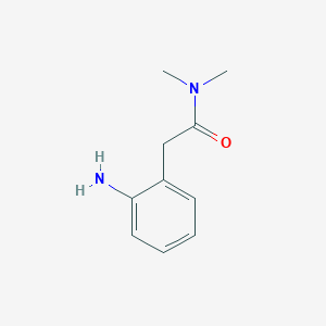 molecular formula C10H14N2O B1281667 2-(2-aminophenyl)-N,N-dimethylacetamide CAS No. 86162-60-9