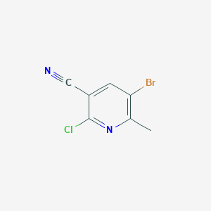 molecular formula C7H4BrClN2 B1281683 5-Bromo-2-chloro-6-methylnicotinonitrile CAS No. 84703-18-4
