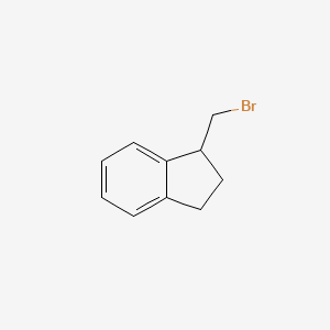 molecular formula C10H11B B1281685 1-(bromomethyl)-2,3-dihydro-1H-indene CAS No. 257632-92-1