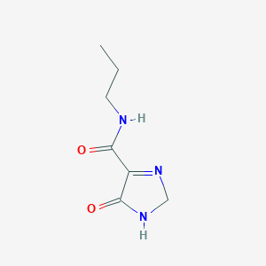 molecular formula C7H11N3O2 B12817006 5-Oxo-N-propyl-2,5-dihydro-1H-imidazole-4-carboxamide 