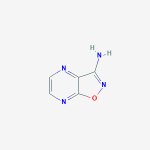 molecular formula C5H4N4O B1281704 3-Aminoisoxazolo[4,5-b]pyrazine CAS No. 81411-79-2