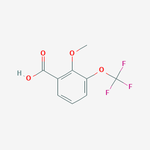 molecular formula C9H7F3O4 B12817053 2-Methoxy-3-(trifluoromethoxy)benzoic acid 