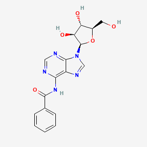 molecular formula C17H17N5O5 B1281711 9-(b-D-Arabinofuranosyl)-N6-benzoyladenine 