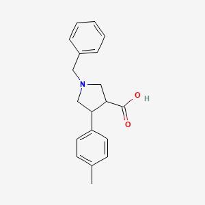 molecular formula C19H21NO2 B1281718 1-Benzyl-4-(4-methylphenyl)pyrrolidine-3-carboxylic acid 