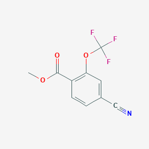 molecular formula C10H6F3NO3 B12817256 Methyl 4-cyano-2-(trifluoromethoxy)benzoate 