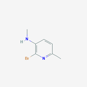 molecular formula C7H9BrN2 B12817378 2-Bromo-N,6-dimethylpyridin-3-amine 